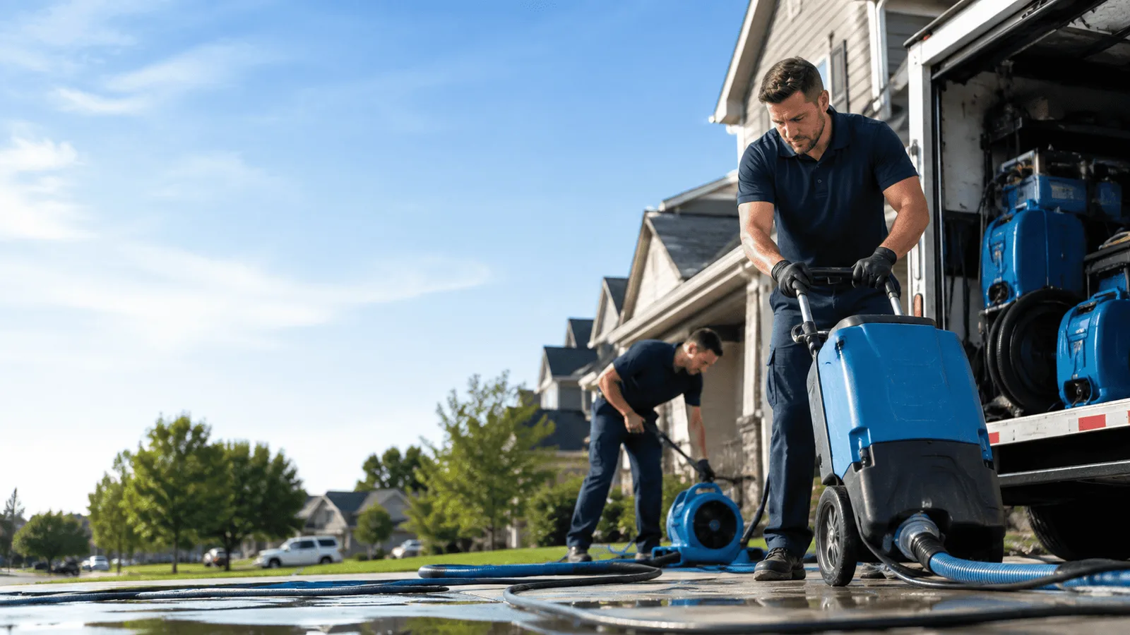 Basement Flooding being performed in Rock Springs, WI